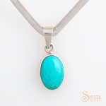 Turquoise Pendant set in Sterling Silver
